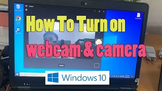 How to turn on webcam and camera in Windows 10 Dell laptop [upl. by Hinda]