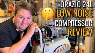 Katsu  Orazio 24l Low Noise Air Compressor Review [upl. by Modla893]