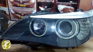 BMW E60  HEADLIGHTS REPARATIONS  BIXENON SWAPPOLISHING  Ceramic coat [upl. by Ran]