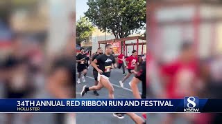 San Benito County hosts Red Ribbon Run to combat substance abuse [upl. by Neroled]