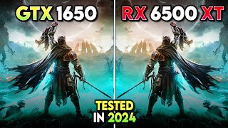 GTX 1650 vs RX 6500 XT  New Games Tested in 2024 [upl. by Yramliw]