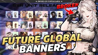 START SAVING FOR THESE BROKEN CHARACTERS UPDATED GLOBAL BANNER SCHEDULE Sword of Convallaria [upl. by Gove]