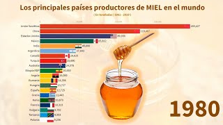 Los principales países productores de MIEL en el mundo [upl. by Gustin775]