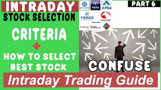 Intraday Trading Stock Selection  How To Select Best Stock For Intraday Trading  Intraday Trading [upl. by Aicinet]