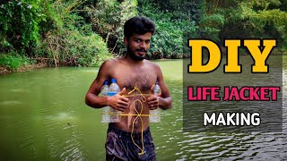 Simple Life Jacket Making With Plastic Bottles  DIY Life Jacket  Malayalycom [upl. by Ereynihc]