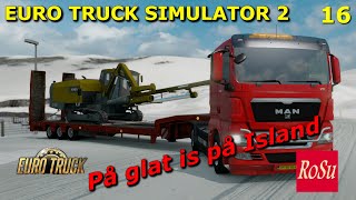 På glat is på Island Euro Truck Simulator 2 lets play 16 [upl. by Htebarual]