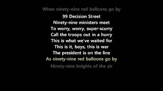 99 Red Balloons Lyrics  NENA [upl. by Aubrette]