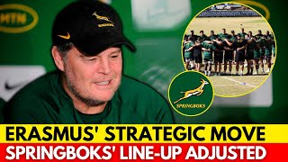 🚨ERASMUS TACTICAL BREAK SPRINGBOK STARS REST BEFORE BIG MATCHES  SPRINGBOKS NEWS [upl. by Eivla]