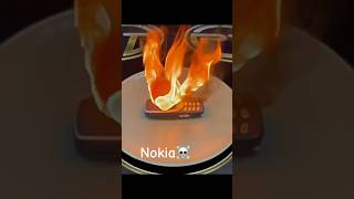 Nokia Under Lava vs iPhone 🔥 blowup foryou nokia viralshorts edit [upl. by Nnylkoorb]