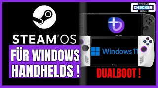 SteamOS auf Windows Handhelds 😱  Legion Go amp ROG Ally mit bazzite  Windows  Dualboot  TUTORIAL [upl. by Julissa796]