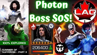 NEW SoS Photon Boss Fight Guide Strategy Showcase Skill Objective Solo With R3 Bullseye  MCOC [upl. by Cerf]