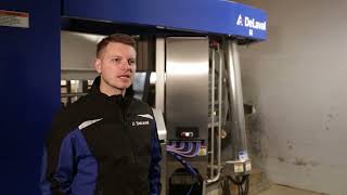 DeLaval VMS V310 milking robot with Repro™ module  Jesper Pedersen Denmark [upl. by Hutson]