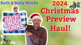 Bath amp Body Works Christmas Preview Haul [upl. by Neelloc]