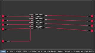 Digital Logic Sim BUILDING A COMPUTER  part 6  How to Make a 4BIT and an 8bit BUS buffer [upl. by Yelnikcm]