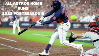 All Astros Home Runs in the 2022 Postseason [upl. by Obmar]