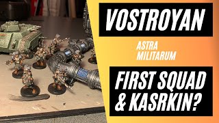 Vostroyan Firstborn FirstSquad  Karskin or Scions  Malcador Defender [upl. by Attinahs]