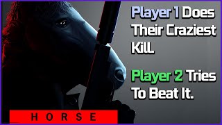 HITMAN HORSE with 3 WORLD RECORD ASSASSINS [upl. by Aynnat]