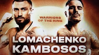 LOMACHENKO VS KAMBOSOS LIVE COMMENTARY [upl. by Garihc]