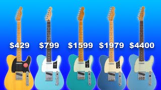 5 Telecasters Compared  My Top Pick May or May Not Surprise You [upl. by Appleton36]