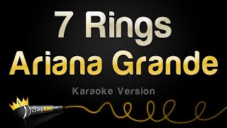 Ariana Grande  7 Rings Karaoke Version [upl. by Elac]