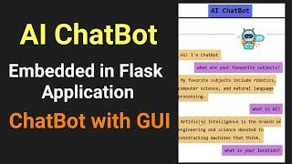 AI Chatbot in Web application  Embed ChatBot in Flask Application  Python Chatbot Tutorial [upl. by Acenom]