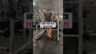 BARBELL BACK WORKOUT  BACK WORKOUT WITH A BARBELL [upl. by Krahling116]