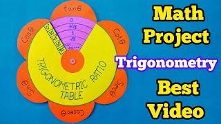 Maths Working modelTrigonometric Ratio tableTrigonometric ratio modelmathsprojectproject👍 [upl. by Giacopo]