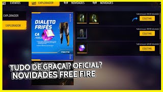 CORRE VOCÃŠ AINDA NÃƒO COLETOU A CALÃ‡A ANGELICAL VERDE DE GRAÃ‡A COMO COLETAR NOVIDADES FREE FIRE [upl. by Nuawaj886]