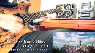 Aimer  Brave Shine TV Size Fatestay night UBW 2nd OP guitar cover [upl. by Bow]