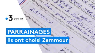 Parrainages pour les élections présidentielles  des elus lorrains choisissent Eric Zemmour [upl. by Retsbew]