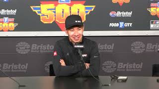 Kamui Kobayashi talks racing in NASCAR during press conference [upl. by Lach]