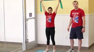 Stretch Cord Exercises for Swimmers  Swimming Tips amp Exercises [upl. by Irovi]