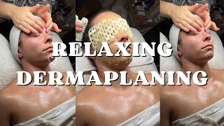 FULL length ASMR dermaplaning facial  Relaxing ASMR treatment [upl. by Rozella]