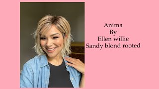 Ellen Wille Anima wig unboxing in shade Sandy Blond Rooted [upl. by Paddie638]