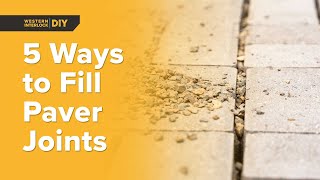 5 Ways to Fill Paver Joints Dry Sand Polymeric Sand Joint Compound Crushed Rock [upl. by Fineberg]