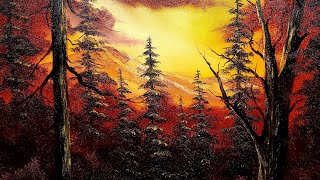 Bob Ross Oil Painting Tutorial by Certified Ross Instructor  Beginner Oil Painting Demo Free [upl. by Lyndon602]