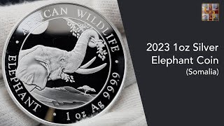 2023 1oz Silver Elephant Coin Somalia [upl. by Enogitna]