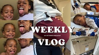 Weekly vlog  38 amp 39 weeks pregnant [upl. by Vonnie]