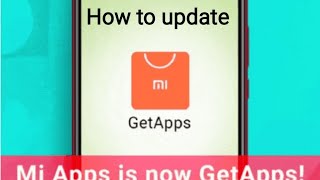 how to update mi getapps  Getapps kaise update kare [upl. by Higgins]