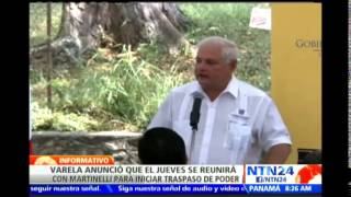 Juan Carlos Varela y Ricardo Martinelli organizan la transición para el cambio del poder en Panamá [upl. by Ingeberg957]