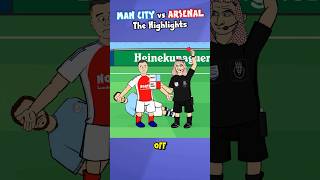 RED CARD🔴 Man City vs Arsenal Highlights football mancity arsenal [upl. by Rednasxela]