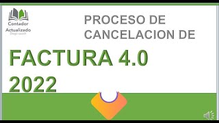 Como Cancelar una Factura 40 EJEMPLO Y MARCO LEGAL [upl. by Lian]