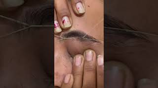 Eyebrow threading tutorial for beginners threading tutorial [upl. by Onailimixam]