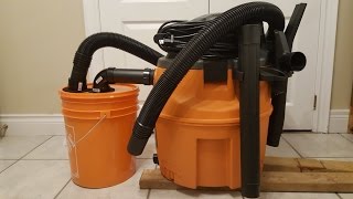 Cyclone Dust Collector Connected to Shop Vac  very simple build [upl. by Kciwdahc222]