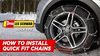 Les Schwab How to Install QuickFit Snow Chains [upl. by Caresse507]