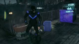 Batman Arkham Knight  Freeflow Combat  Nightwing Newtons Craddle [upl. by Ahsiloc]