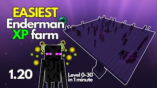 BEST Enderman Farm for Minecraft Bedrock 120 [upl. by Nnagem]