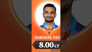 Harshal Patel sold to SRH 🔥🔥harshalpatel iplmegaauction2025 [upl. by Nollad]