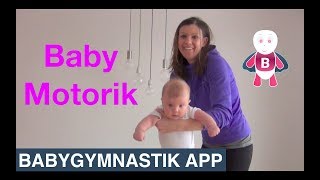 BabyGymnastik  Baby Motorik  Motorik træning til Baby 03 måneder BabyGym Baby Tummel [upl. by Stella25]