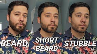 Beard vs Short Beard vs Stubble [upl. by Jammin]